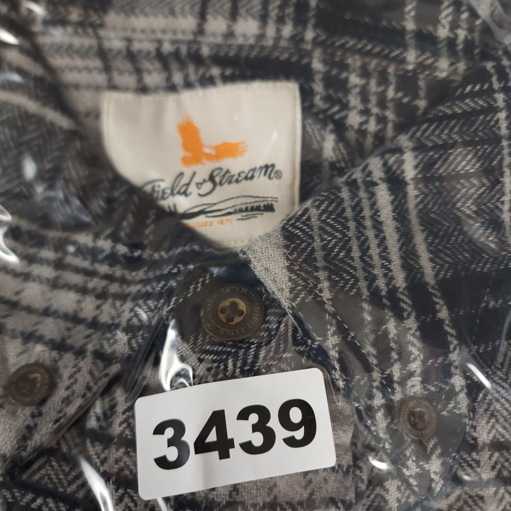 Field‎ & Stream Men's Large LG Flannel Long Sleeve Button Up Shirt 100% Cotton - Picture 8 of 8